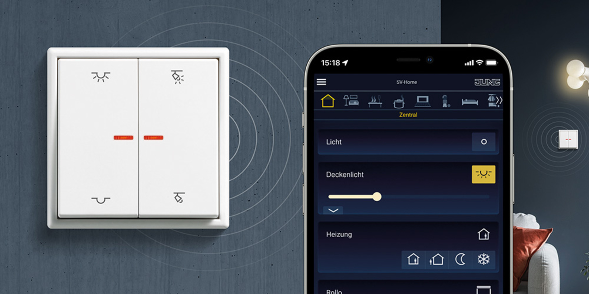 KNX RF Taster bei SBTec smart buildings GmbH in Bruchköbel